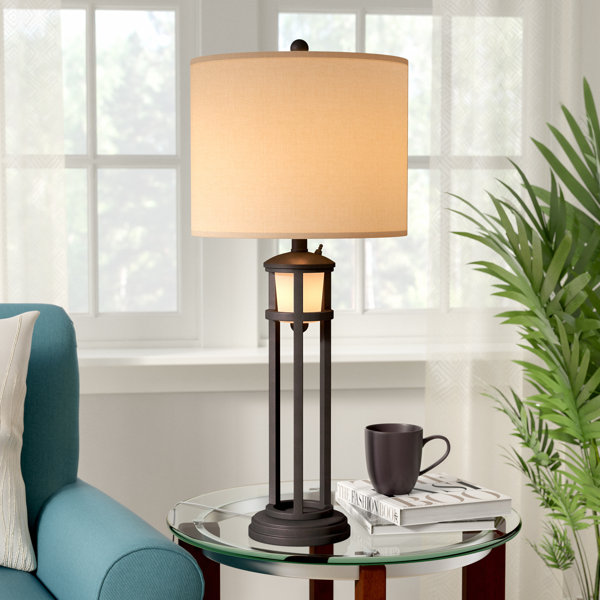 frosted table lamp