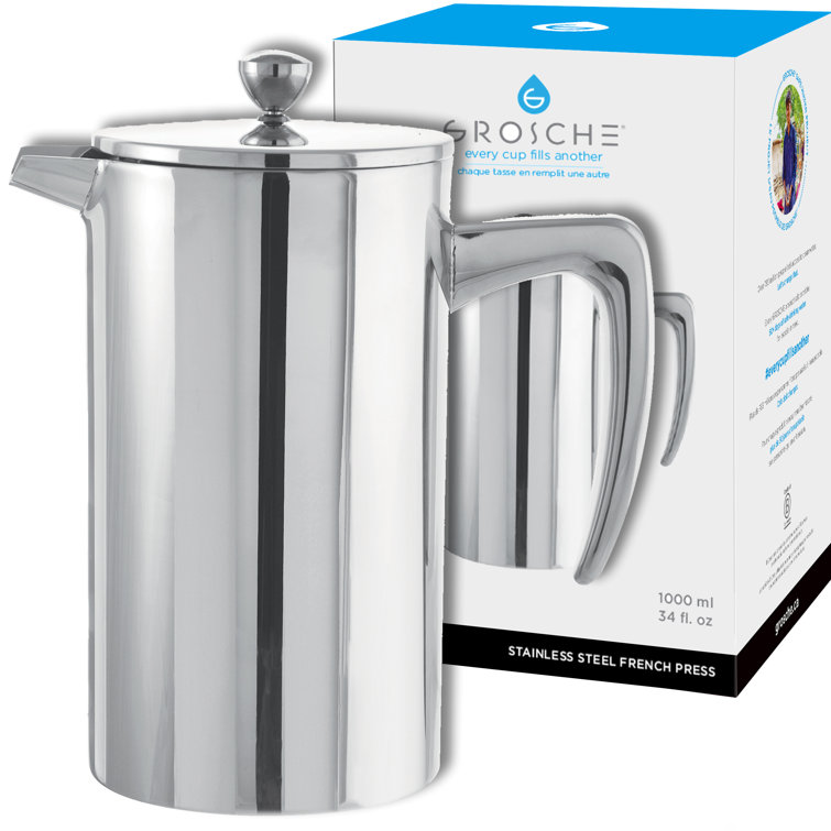 stainless steel french press coffee maker