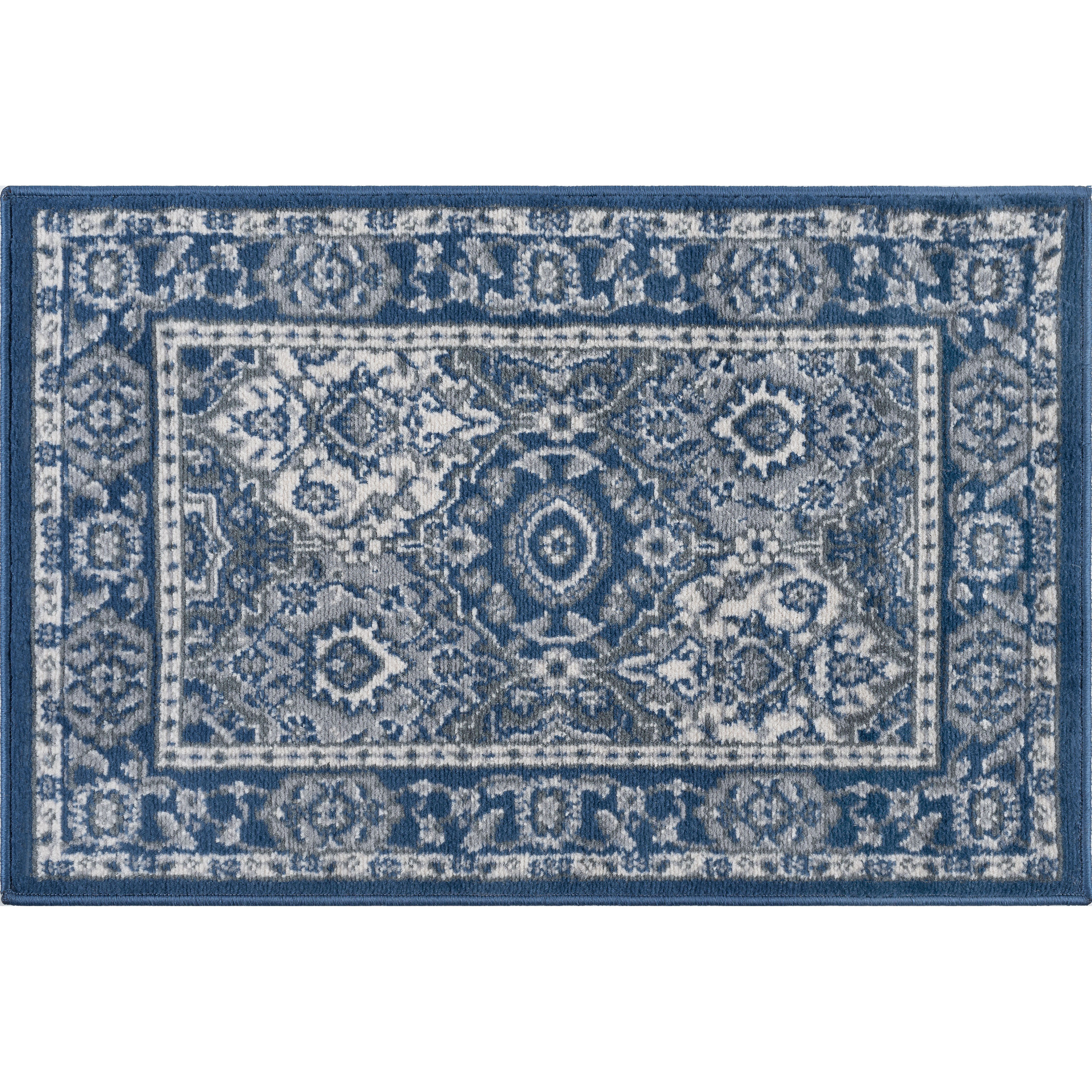 Darby Home Co Dolphus Traditional Oriental Navy Area Rug