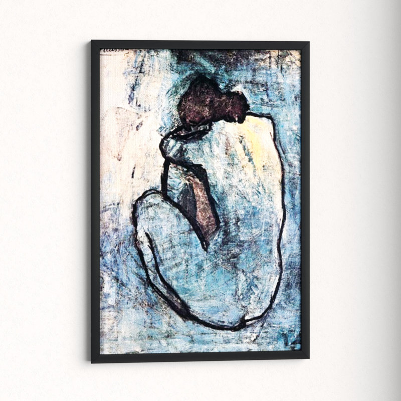 The Blue Nude Seated Nude 1902 By Pablo Picasso Picture Frame