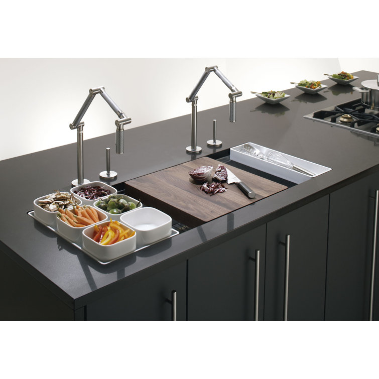 K 3761 Na Kohler Stages 45 L X 18 1 2 W X 9 13 16 Undermount Single Bowl With Wet Surface Area Kitchen Sink Reviews Wayfair