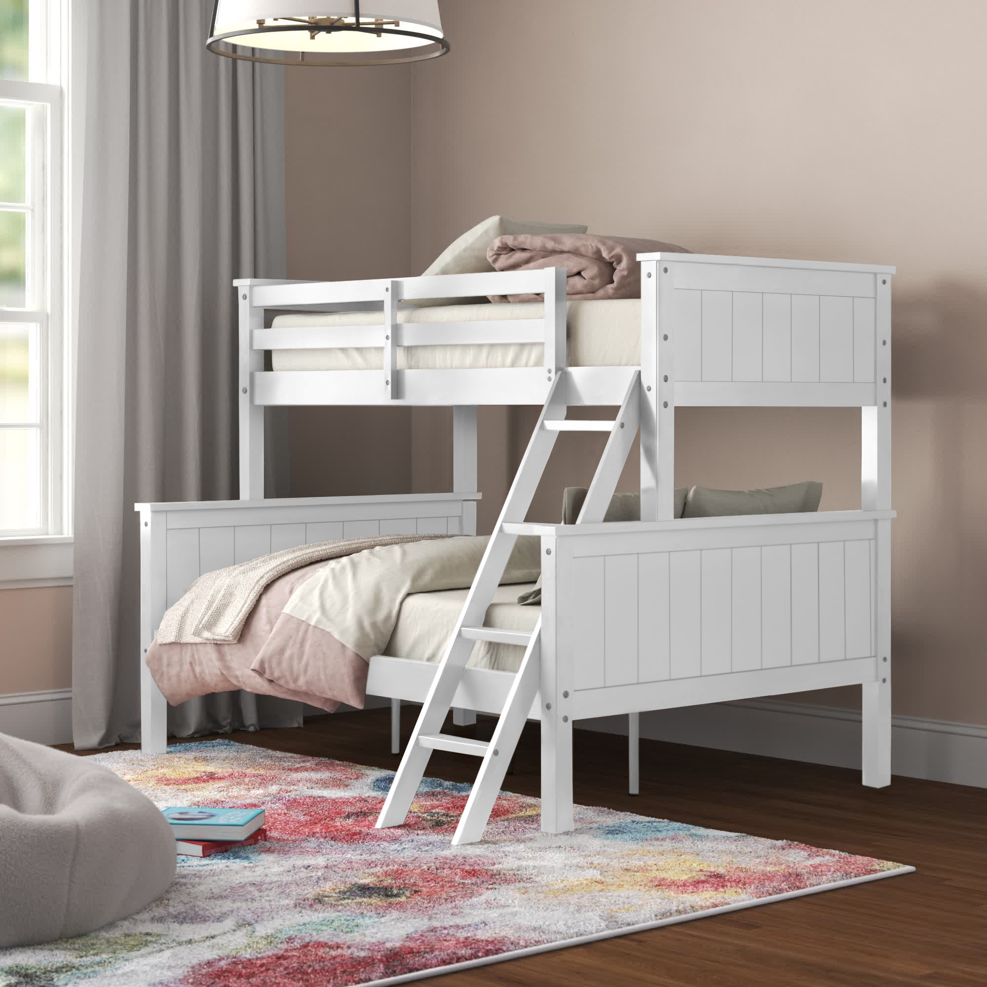 Lark Manor Bresnahan Twin Over Full Standard Bunk Bed by Lark Manor ...