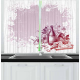 Grape Wine Kitchen Curtains Wayfair