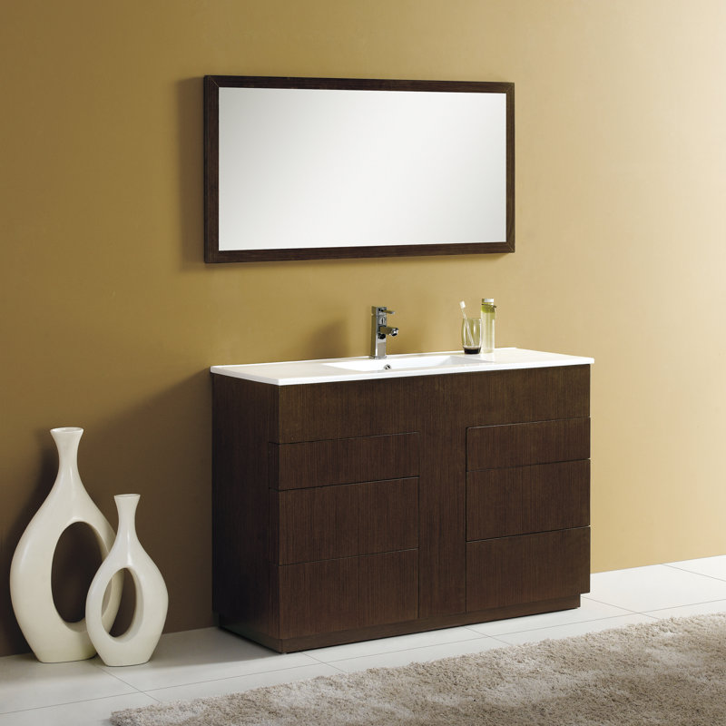 Cosmo 48" Single Vanity Set with Mirror