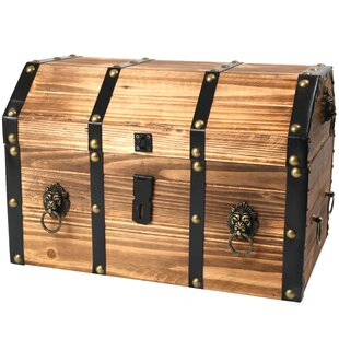 Wooden Treasure Chests Storage Pirate Boys Decorate Plain Trinket Sizes Box Set 