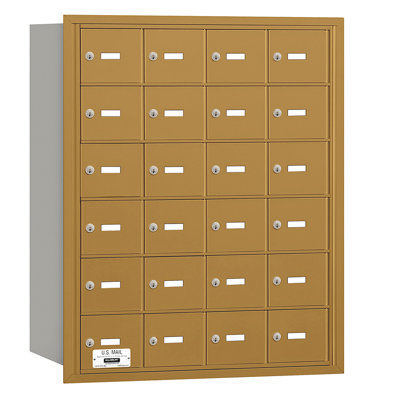 24 Door Rear Load 4b Horizontal Mail Center Salsbury Industries