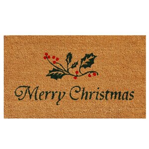 Christmas Holly Doormat