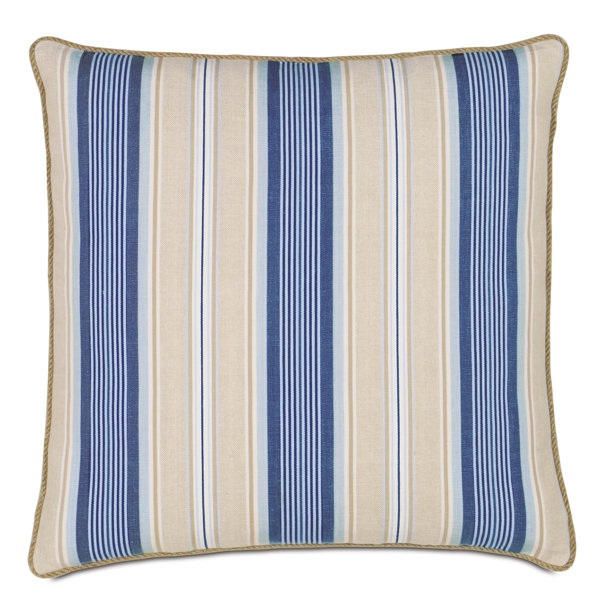 2 Pcs Royal Blue Rectangle Dog Foot Cotton Poplin Pillow Sham Cushion Cover