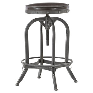 Alkaios Adjustable Height Swivel Bar Stool