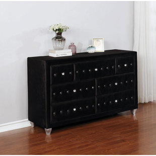 Black dresser with rhinestones Clearance