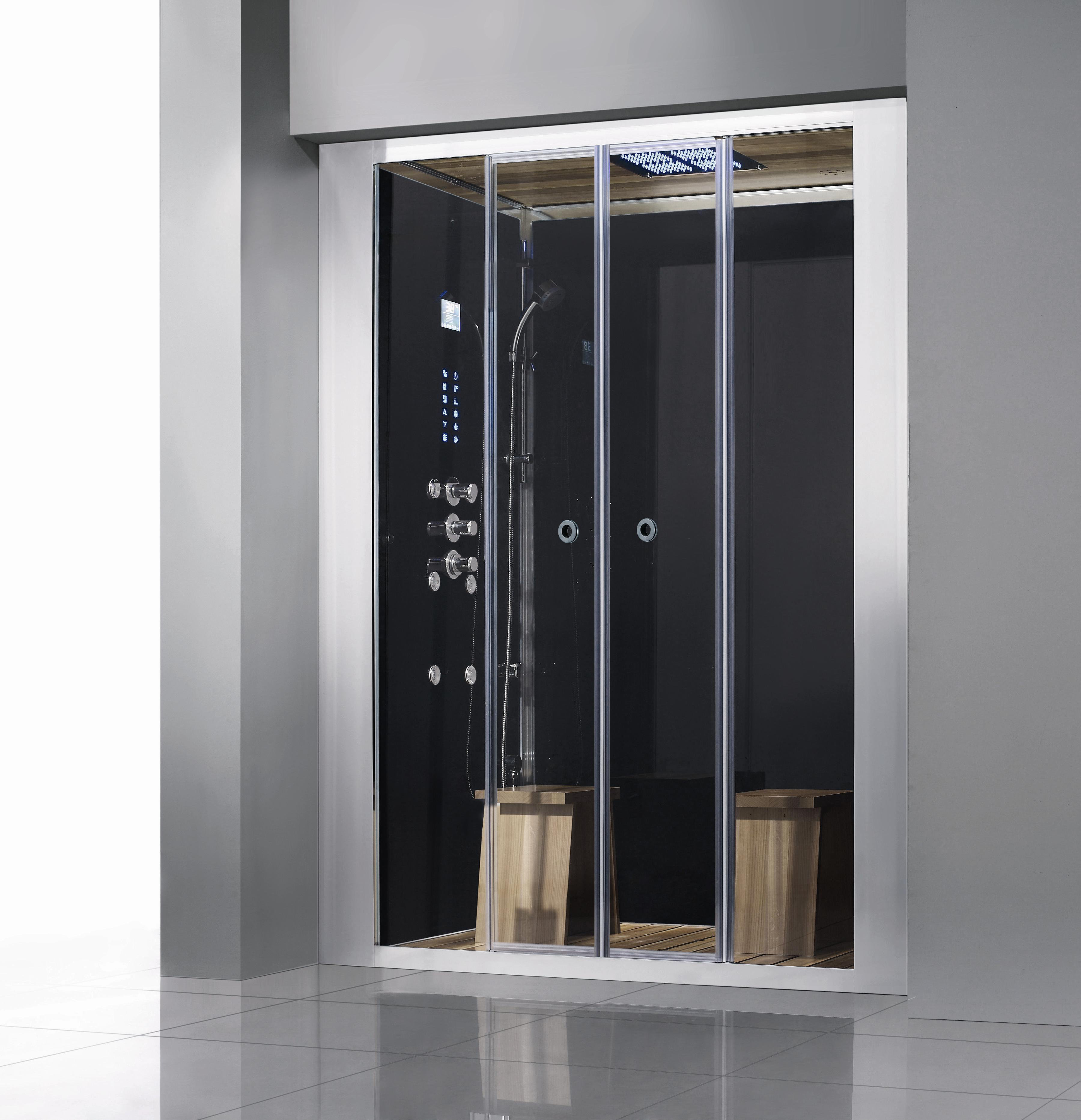 Athena Luxury Walk In 60 X 90 Rectangle Sliding Steam Shower Rectangle Sliding Steam Shower