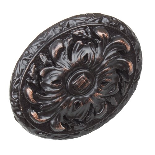 Finish GlideRite Hardware 5710-ORB-10 2 inch Old World Ornate Oil Rubbed Bronze Oval Cabinet Knobs 10 Pack