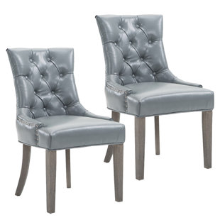 Caribe Upholstered Dining Chair (Set Of 2) by Rosecliff Heights Cheap