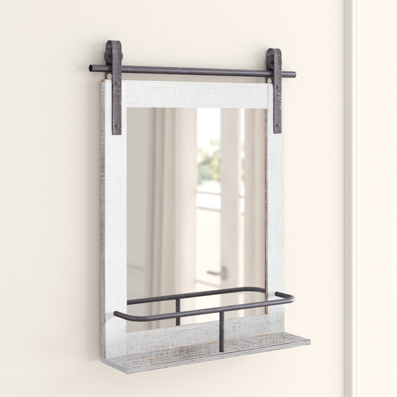 Hendrickson Barn Door Rustic Accent Mirror Reviews Joss Main
