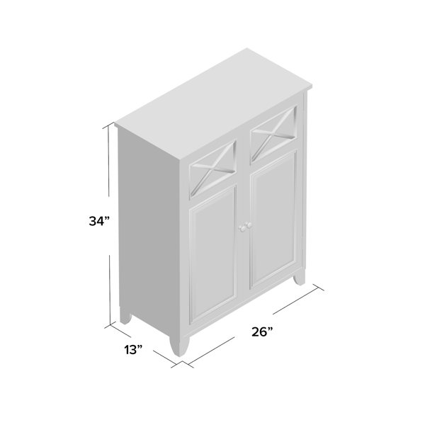 Rosecliff Heights Roberts 26 W X 34 H X 13 D Free Standing Bathroom Cabinet Reviews Wayfair