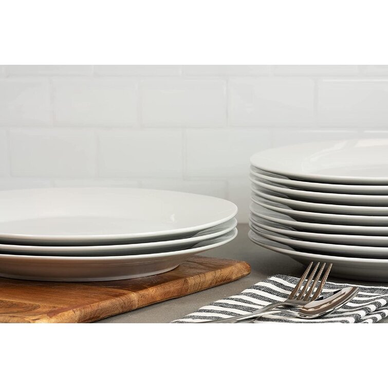 Set of 12 Dinner Plates 10 Strawberry Street CATERING-12-DINNER-W ...