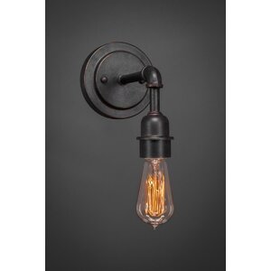 Kash 1-Light Amber Antique Wall Sconce