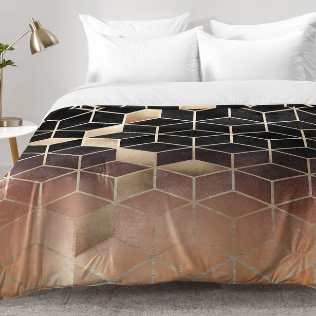 Elisabeth Fredriksson Nai Ombre Cubes Comforter Set Size: Full/Queen Comforter + 2 Standard Shams
