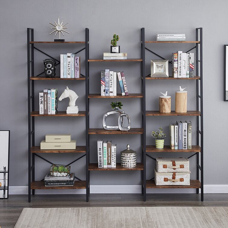 17 stories insley 69 68 h x 70 07 w etagere bookcase reviews wayfair