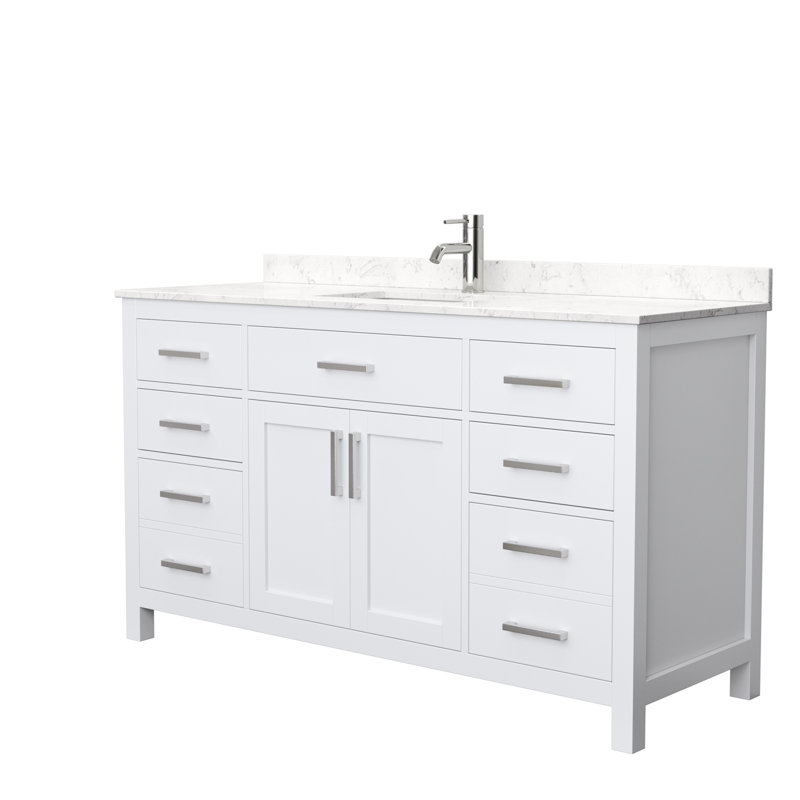 Wyndham Collection Beckett 60 Inch Single Bathroom Vanity