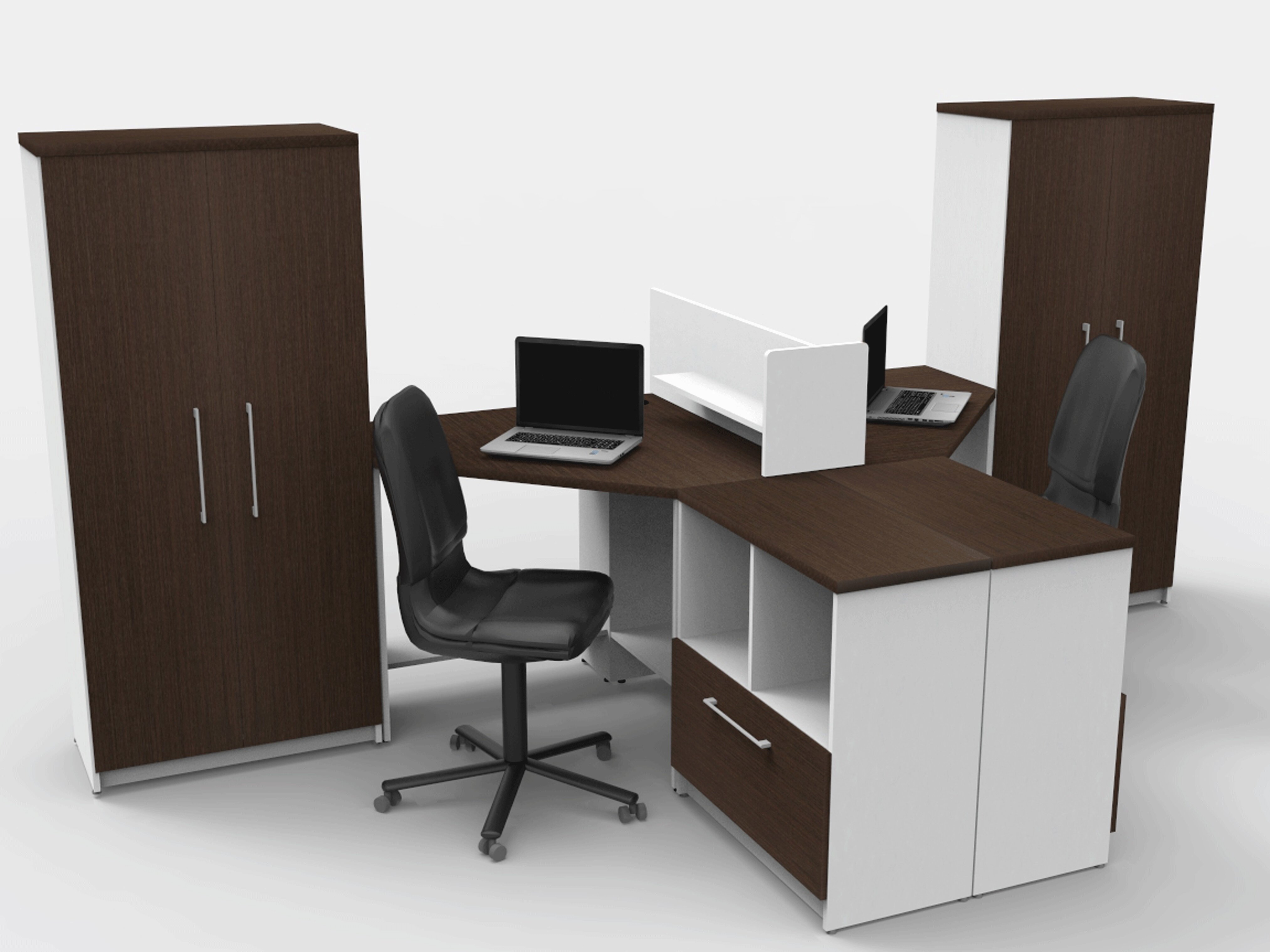 Latitude Run Pavie Office Corner Workstation With Partition
