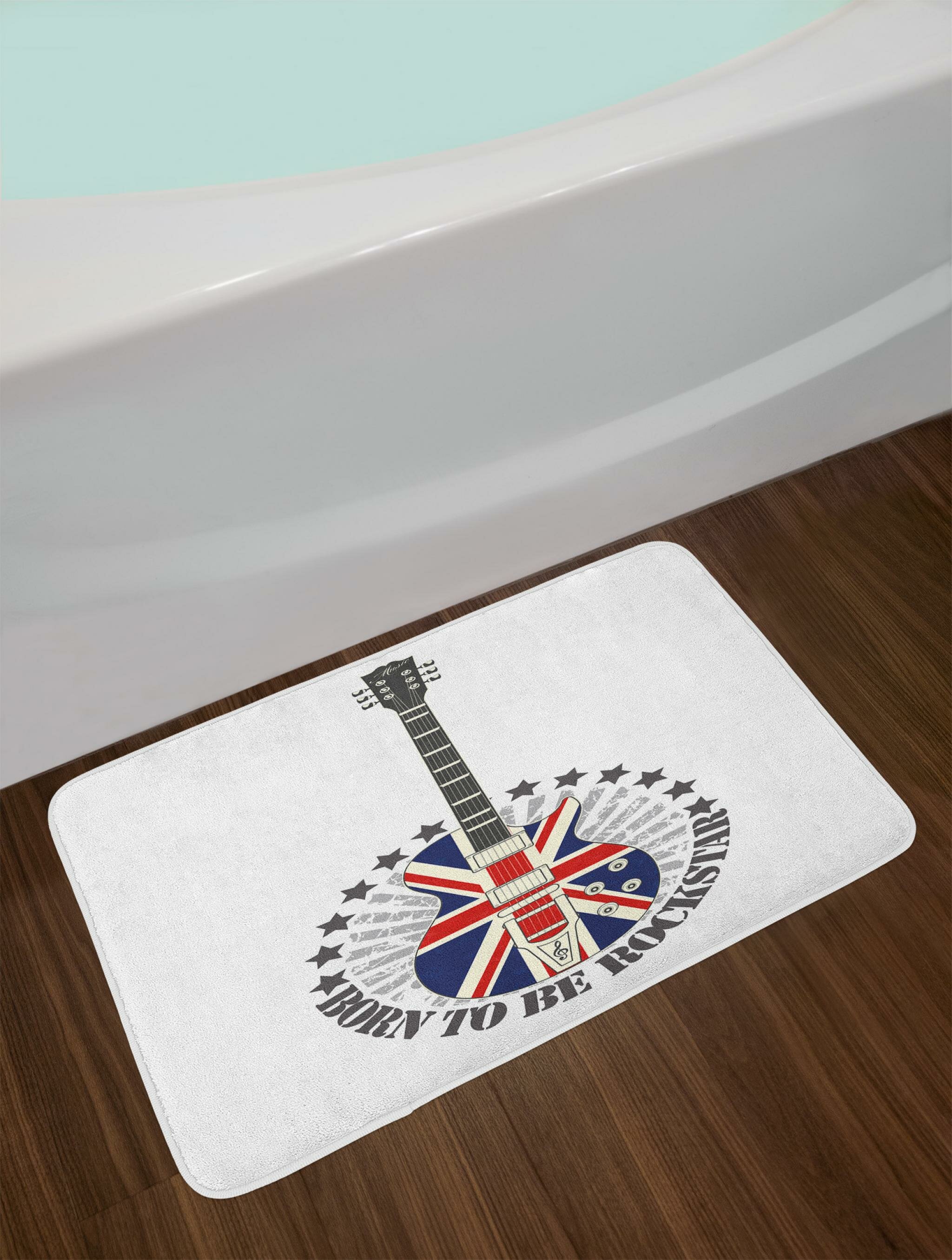 East Urban Home Union Jack Patterned Guitar Stars Union Jack