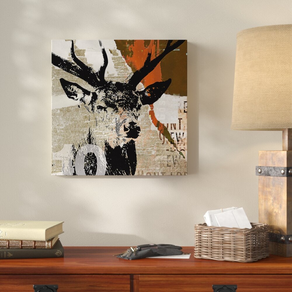 Millwood Pines Rotwild I by Gery Luger - Graphic Art on Canvas | Wayfair