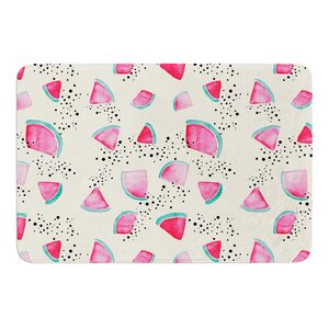 Watermelon by Danii Pollehn Bath Mat