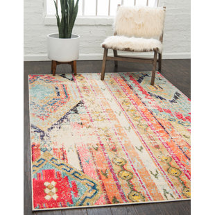 Pink Rugs Joss Main Ady Beige Orange Area Rug