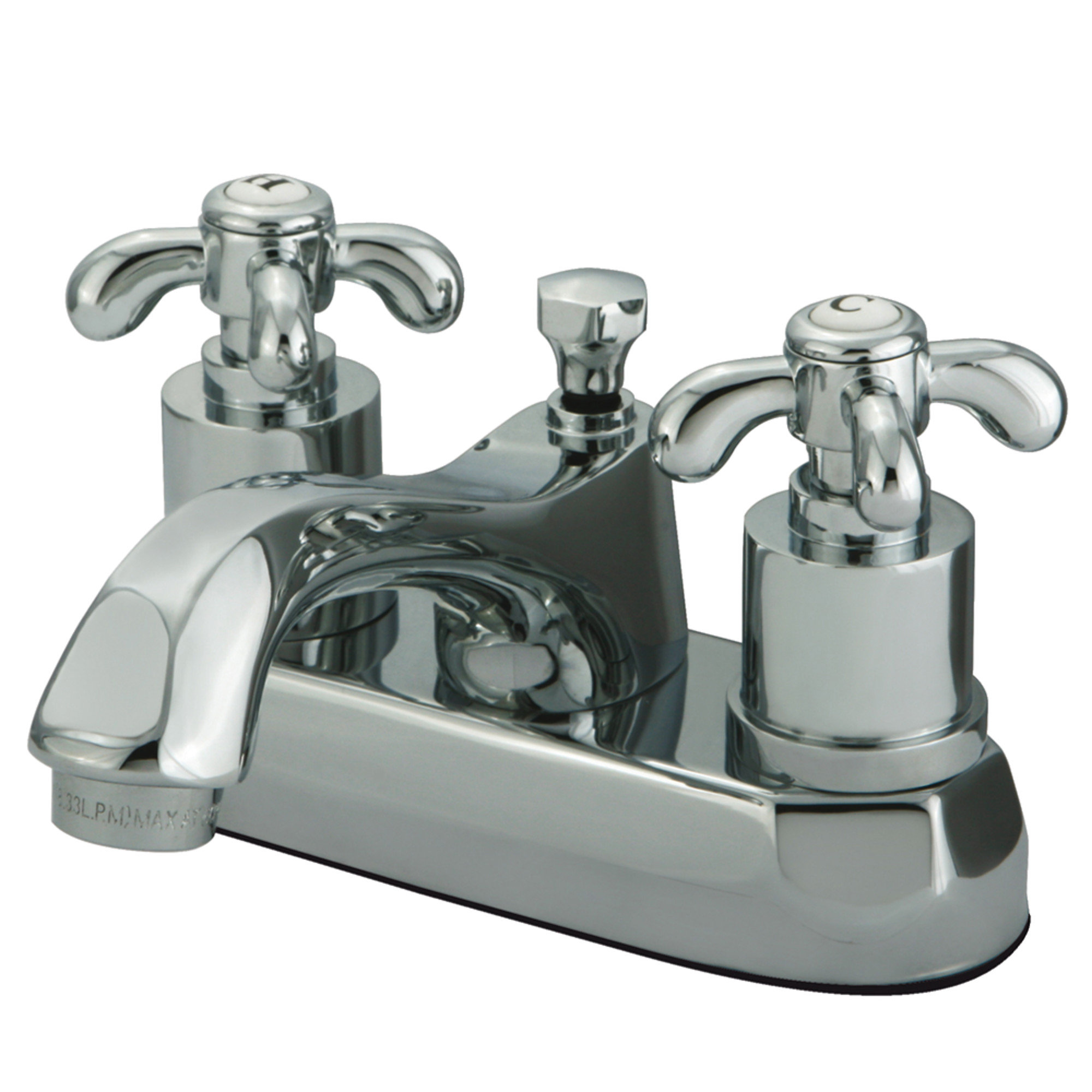 Kingston Br French Country Centerset Bathroom Faucet With Pop Kingston Br French Country Centerset