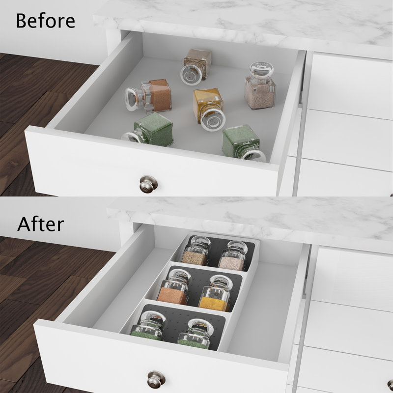 Rebrilliant Giovani 15 25 H X 5 75 W Spice Drawer Organizer