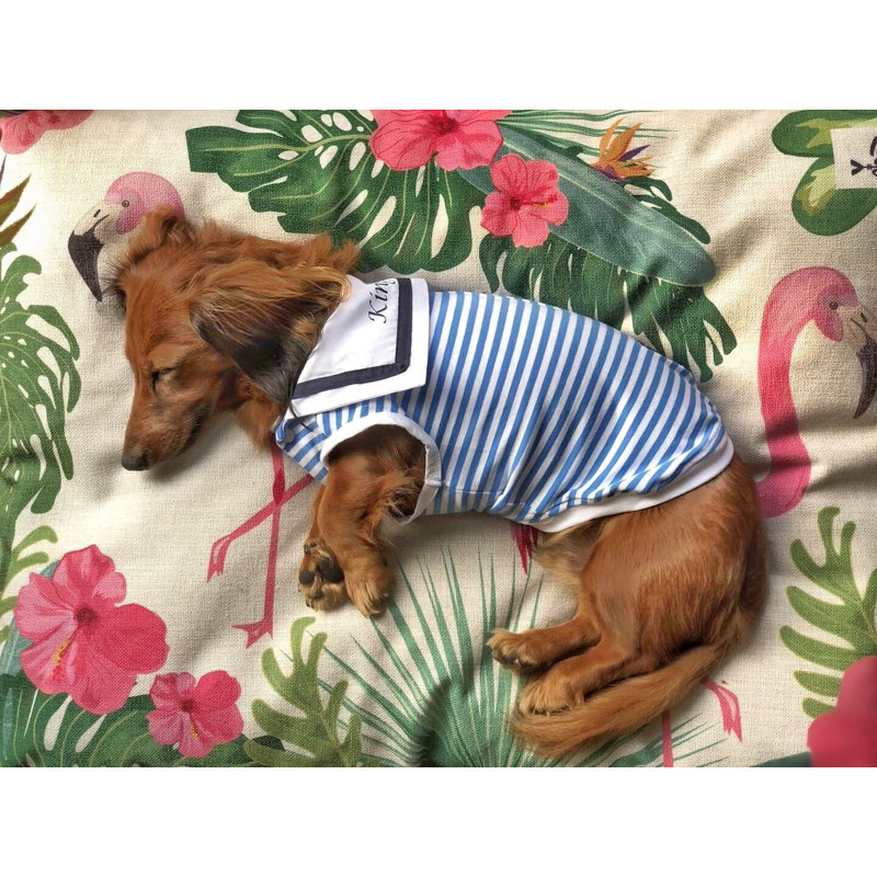 pink flamingo dog bed