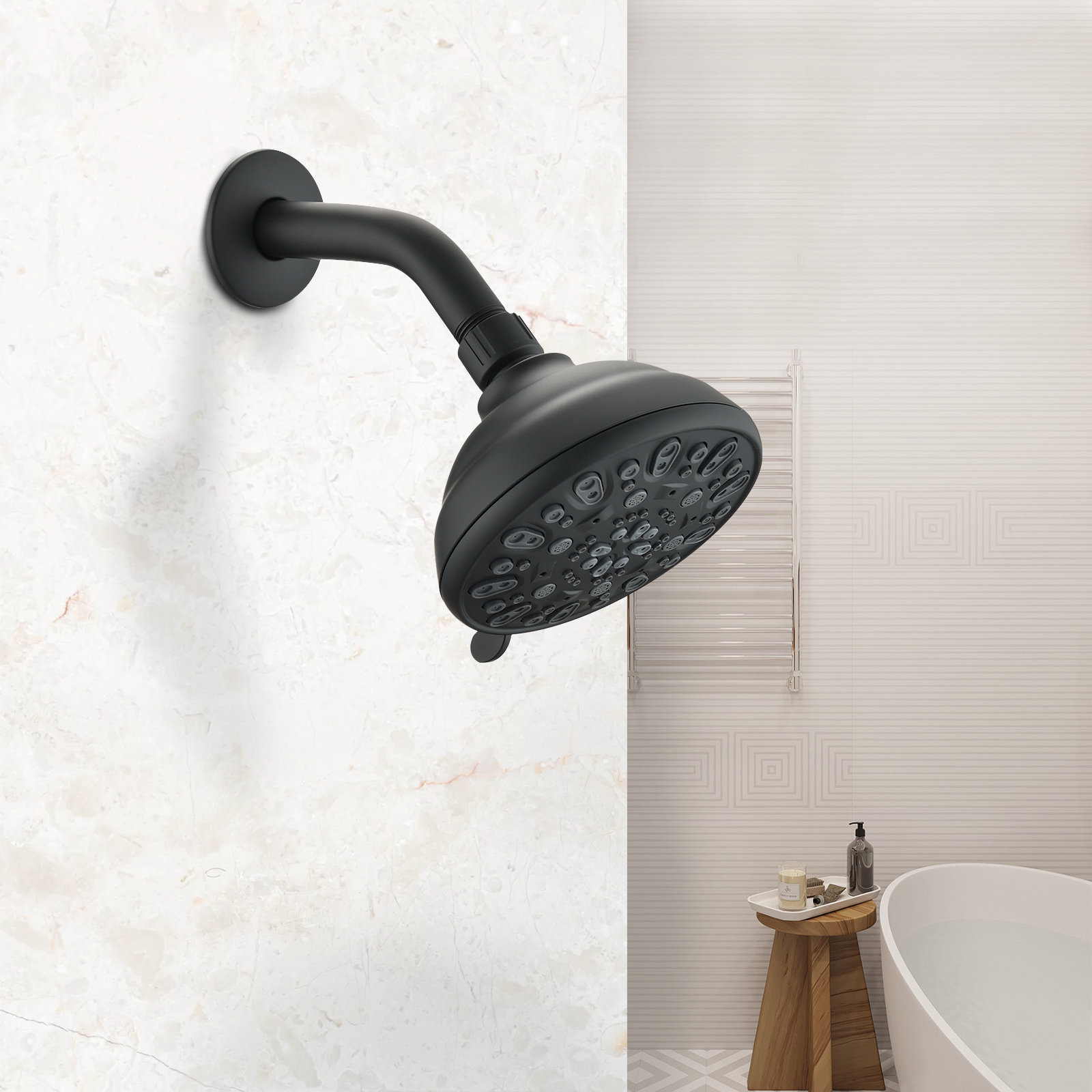 SOUEEUM Rain Adjustable Shower Head Wayfair