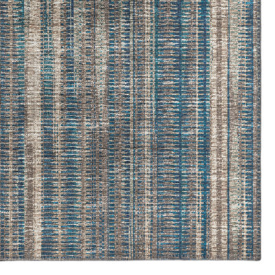 Breakwater Bay Hikari Flatweave Chenille Beige Rug | Wayfair