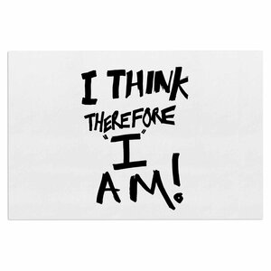 Bruce Stanfield I Think therefore I Am Typography Doormat