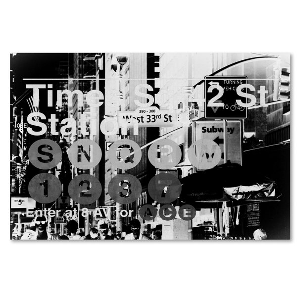 Latitude Run Subway City Art Nyc Ii Photographic Print On Wrapped Canvas Wayfair