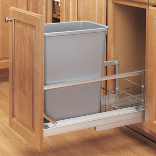 Wood Kitchen Trash Can Cabinet Wayfair Pull Out Trash Can