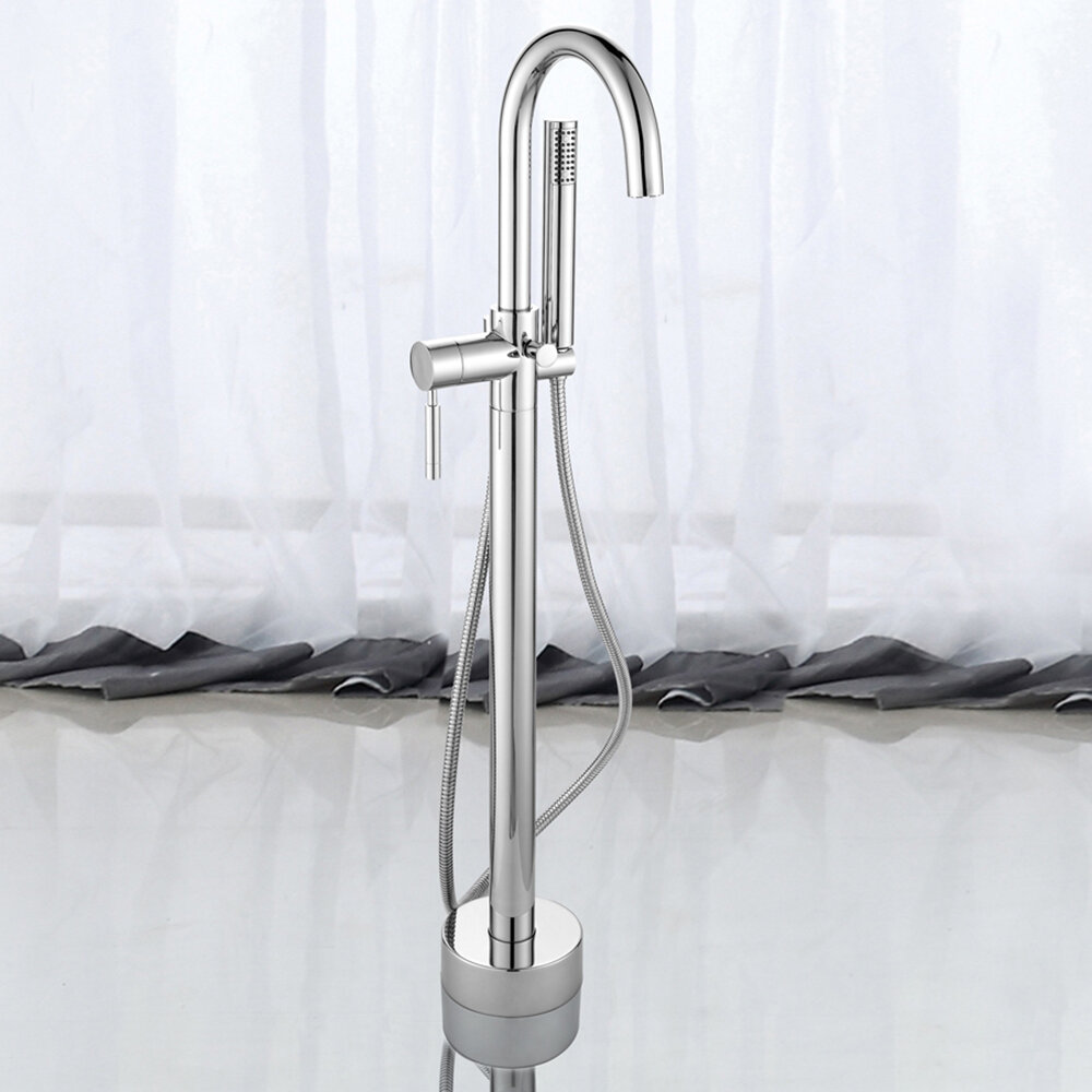 Ove Decors Single Handle Floor Mounted Freestanding Tub Filler