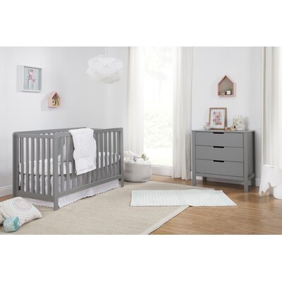 Colby 4 In 1 Convertible 2 Piece Crib Set Carters Color Gray