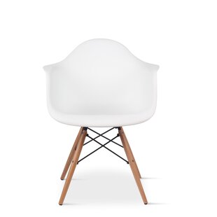 Argenziano Arm Chair In White (Set Of 2) By Wrought Studio