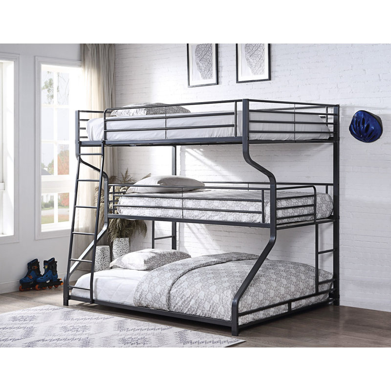 Isabelle Max Lexington Twin Over Full Over Queen Triple Bunk Bed By Isabelle Max Wayfair