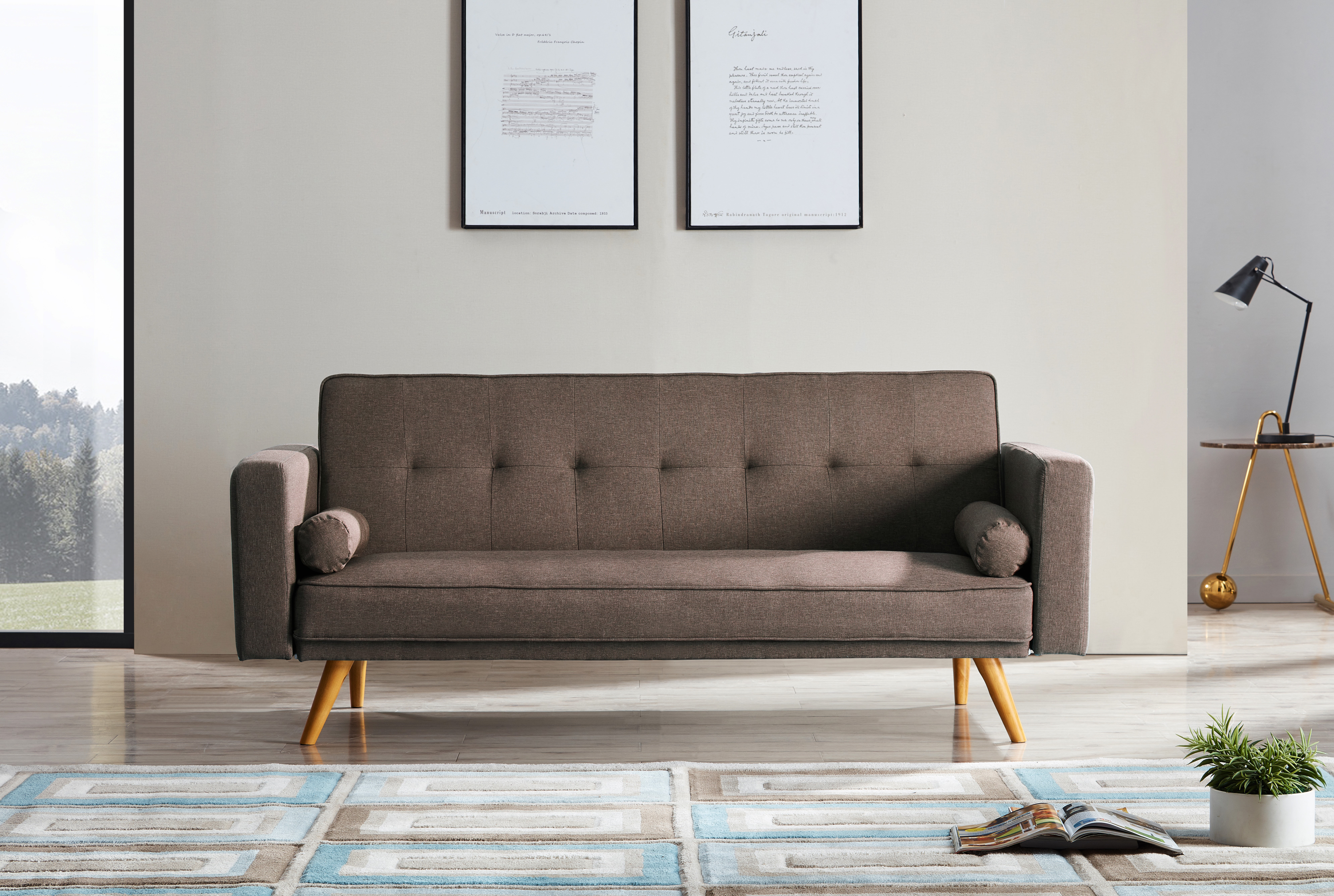 17 Stories Miami 3 Seater Clic Clac Sofa Bed Reviews Wayfair Co Uk Miami 3 Seater Clic Clac Sofa Bed