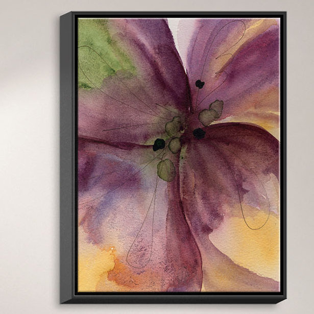 Dianochedesigns Pansy Iii Framed Watercolor Painting Print On