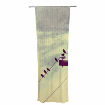 Kess InHouse Mmartabc Tropical Watercolor Palm Trees Beige Blue Illustration Round Beach Towel Blanket