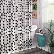 Details about   Geometric Shower Curtain Geometric Artwork Print for Bathroom 