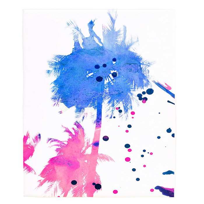 Safiyajamila Caribbean Cotton Candy Watercolor Graphic Art On
