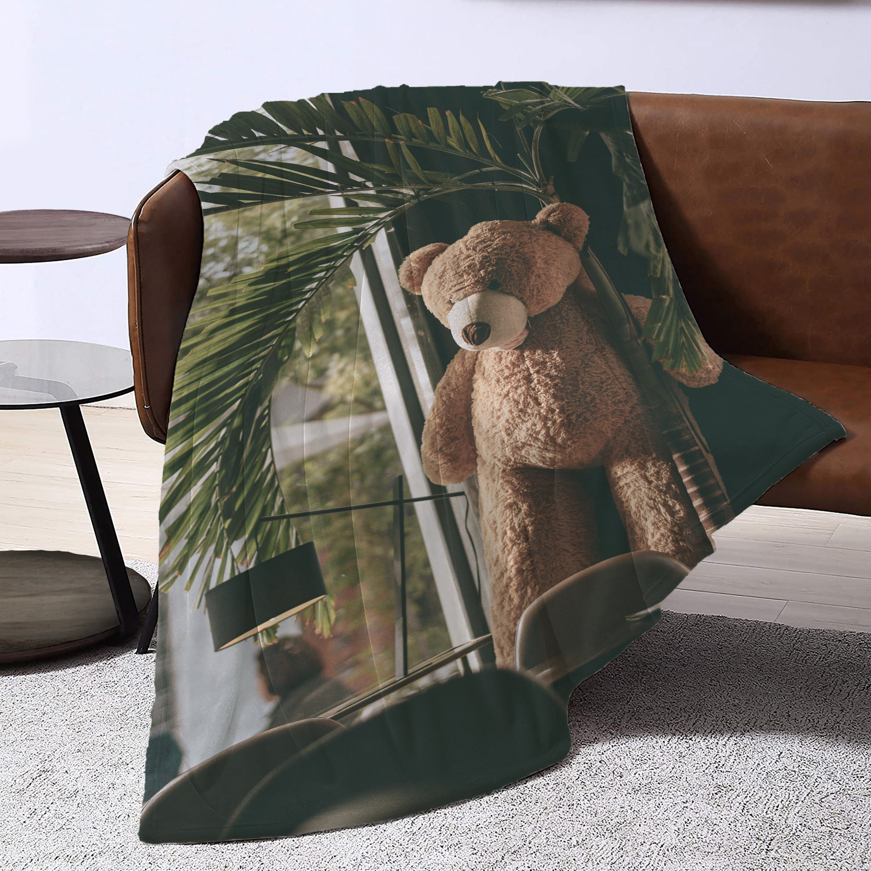 teddy bear plush blanket