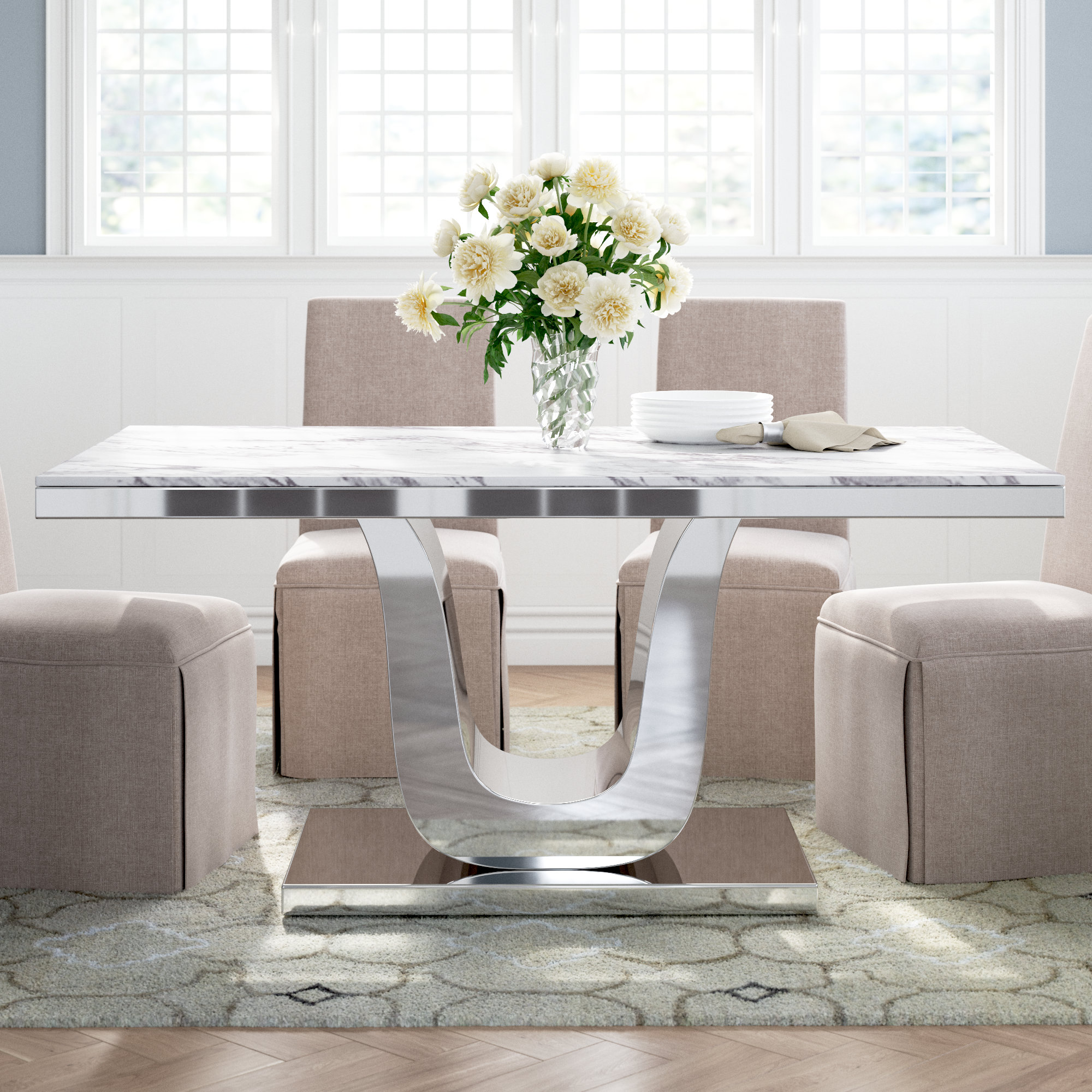 Glam Pedestal Kitchen Dining Tables Wayfair