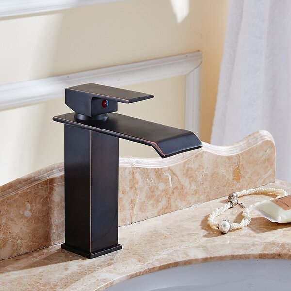 Modern Oil Rubbed Bronze Bathroom Sink Faucet Mixer Tap Vanity Faucet Tall Spout 