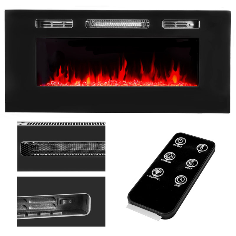 Ebern Designs Tomasz Dual Wallmount Insert Recessed Electric